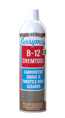 Berryman B-12 spraying throttle body to dissolve varnish for improved throttle response