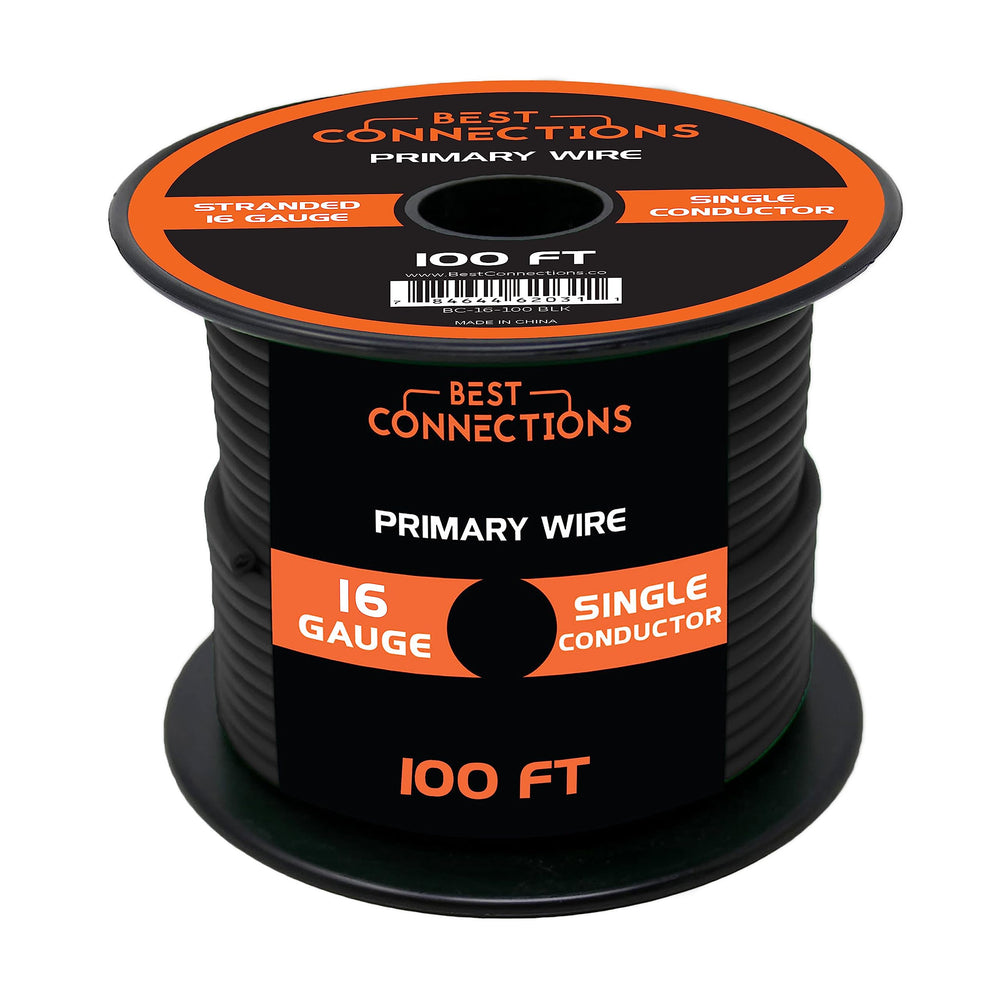 BEST CONNECTIONS front view of 100ft roll showing label and coil, easy identification benefit