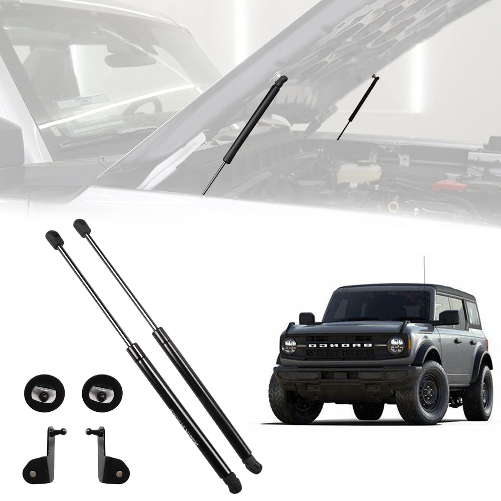BESTAOO packaging and kit contents showing complete hood support set for quick install