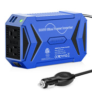 BESTEK front panel showing AC outlets and USB ports for versatile charging