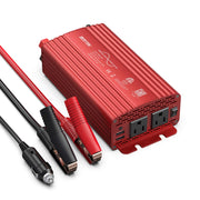 BESTEK front panel showing AC outlets and USB ports for versatile charging