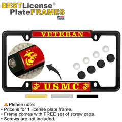 BestLicensePlateFrames close-up of emblem detail and polyurethane dome protecting artwork