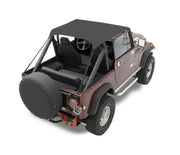 Bestop bikini front view on Jeep CJ7 showing fit and protection