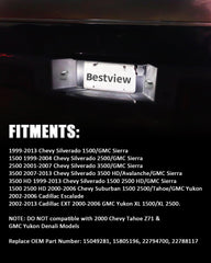 Bestview installed on a Chevy Silverado rear showing improved plate visibility