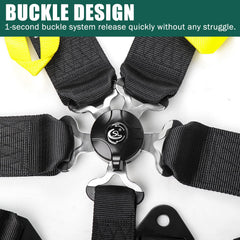 BESTZHEYU buckle closeup highlighting quick-release action for fast exit