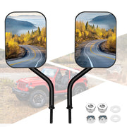 BETOOLL front-mounted mirror on Jeep showing restored rear visibility