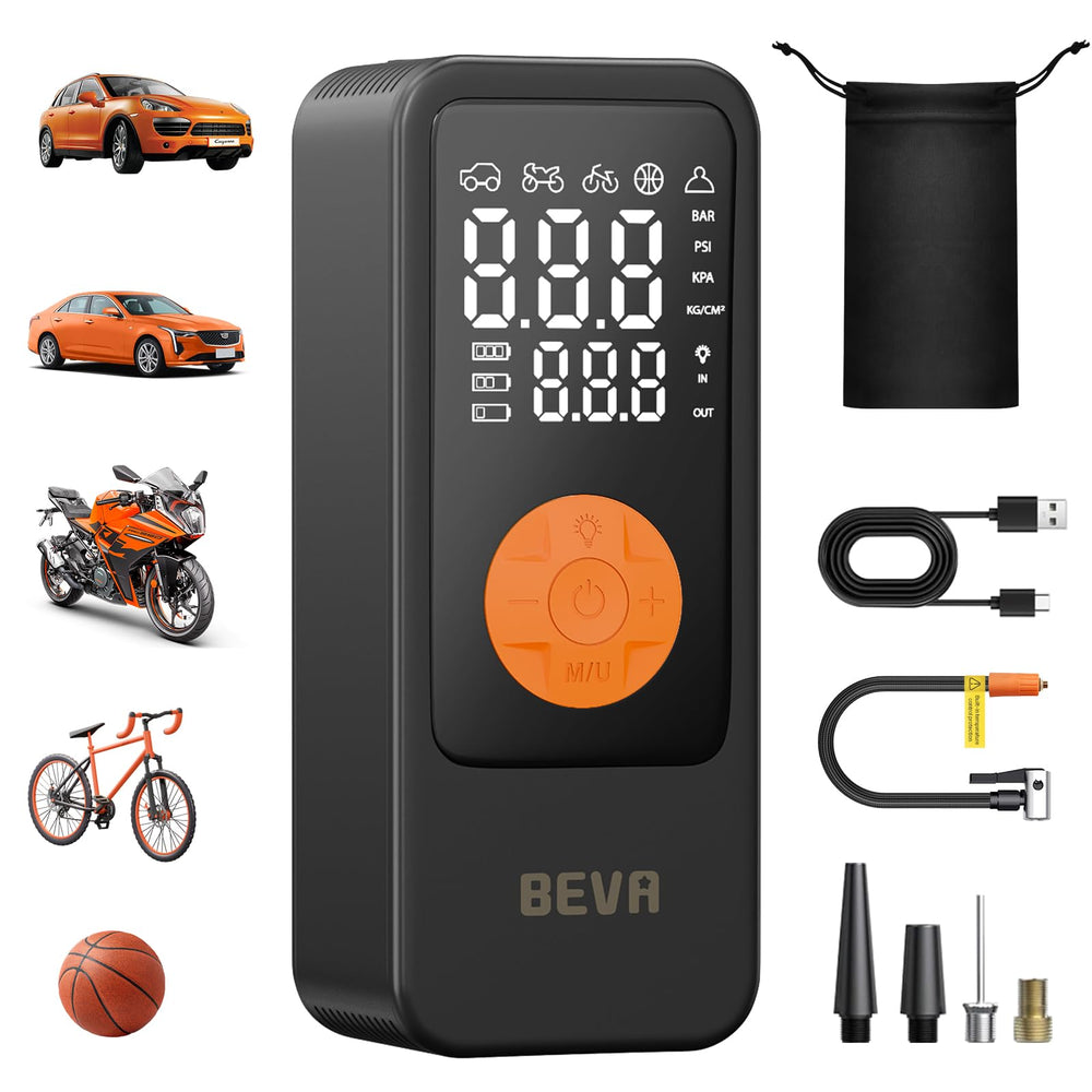 BEVA Q13 front view showing compact body and ergonomic grip for easy handling