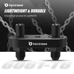 Bevinsee thread detail showing clean threads and durable billet aluminum construction benefit reliability