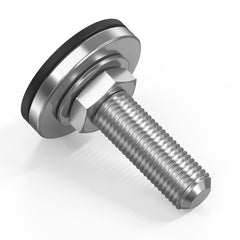 Bevinsee clutch stop front view showing compact stainless design and durable finish
