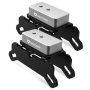 Bevinsee front view of jack adapter showing sturdy design and safer lifts