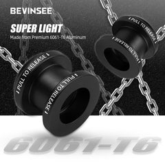 Bevinsee included hardware with two nuts for flexible installation