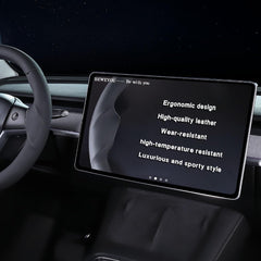 BEWEYOU installed on a Model 3 demonstrating improved interior style