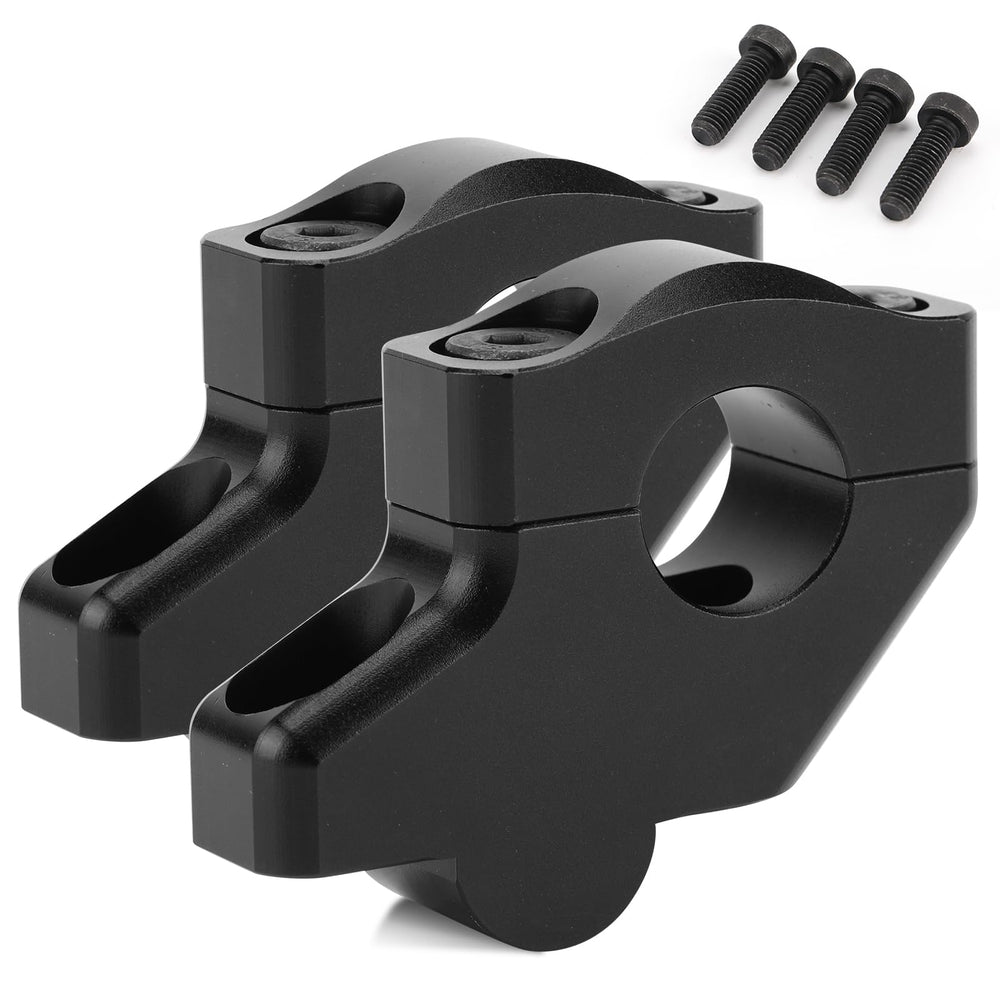 beyisi front view of riser clamps showing clamp fit and clean profile benefit