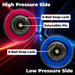 BFXM threaded 1/4" connection detail showing secure hose attachment benefit