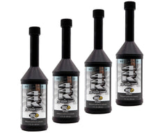 BG brand front packaging of 44K four-pack showing cans and clear label benefits