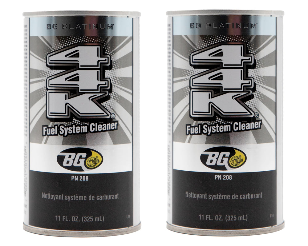BG 44K Platinum front view showing label and benefits for cleaner fuel systems