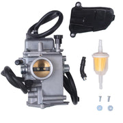 BH-Motor carburetor front view showing mounting points and fit for TRX250 benefits easy installation