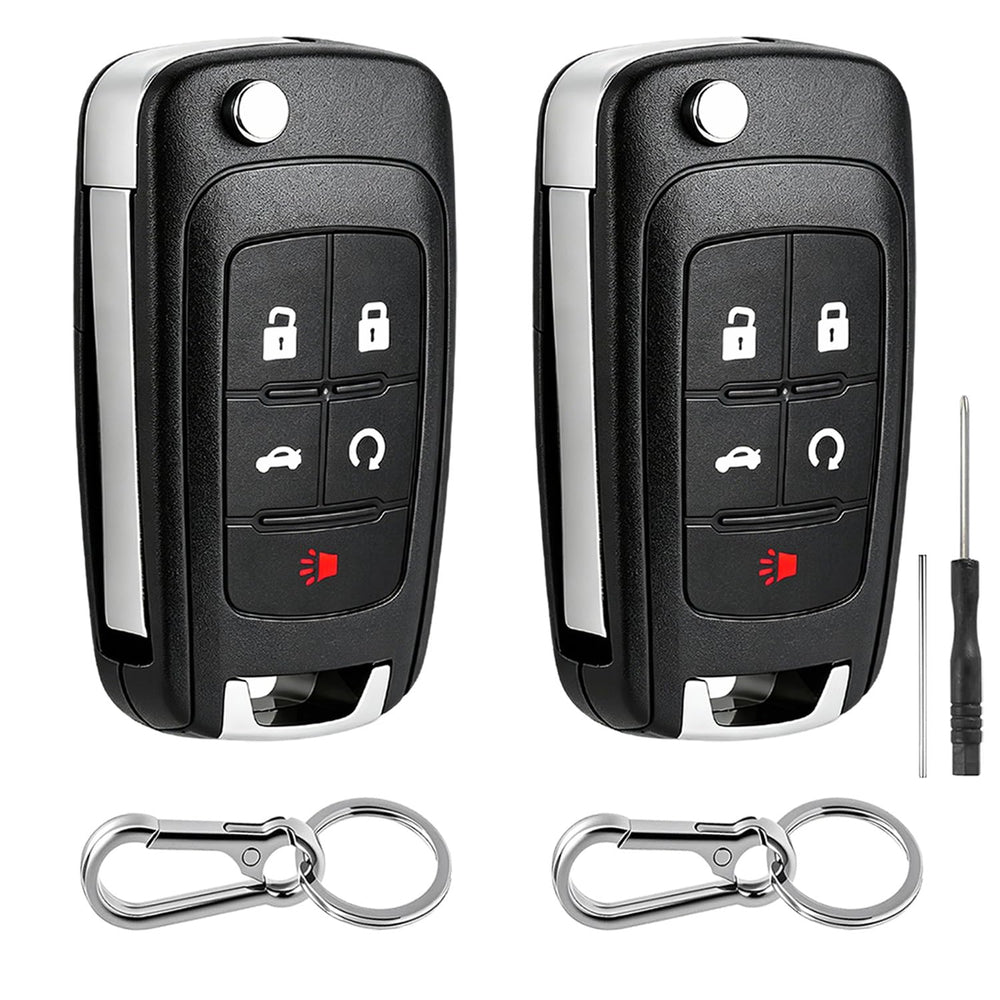 BHUMKEY front view of two replacement remotes showing compact design and fit