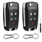 BHUMKEY front view of two replacement remotes showing compact design and fit