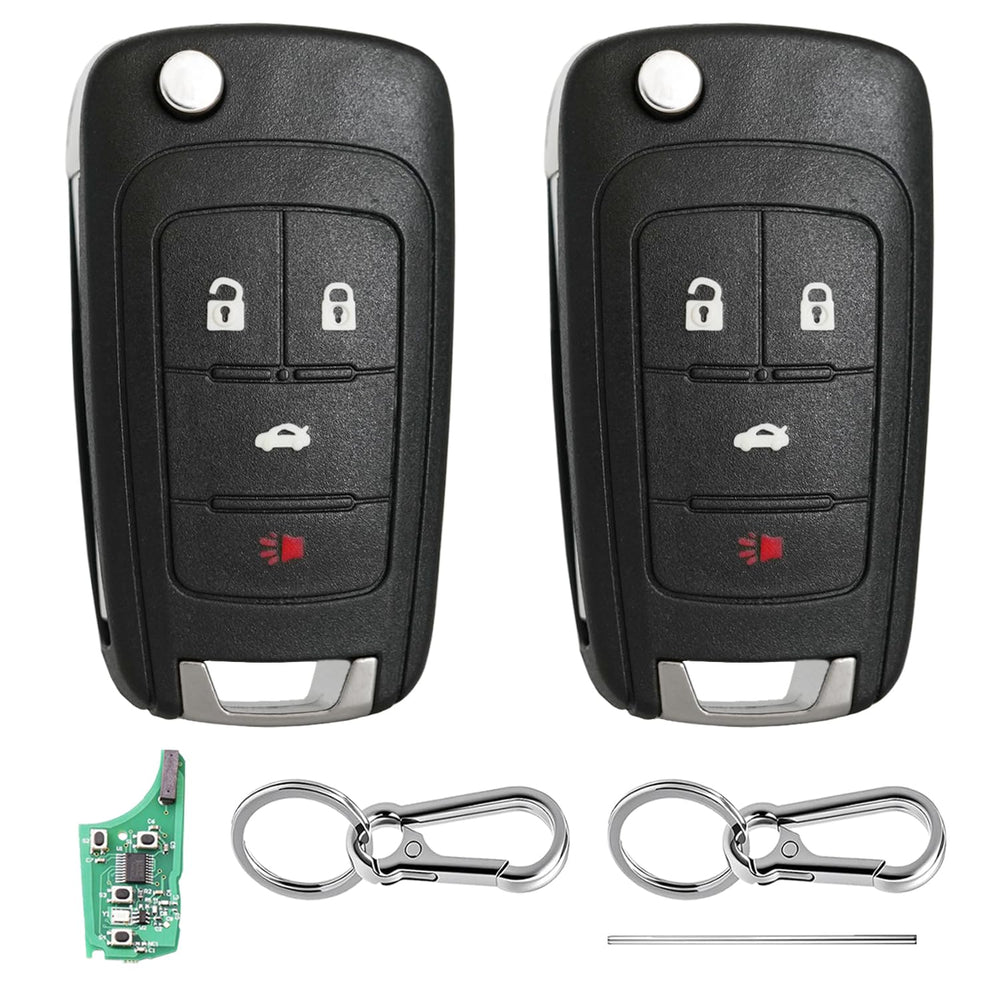 BHUMKEY front view flip key fob showing buttons and benefit quick access