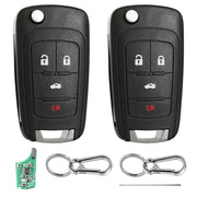 BHUMKEY front view flip key fob showing buttons and benefit quick access