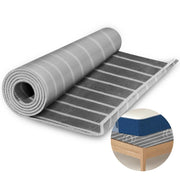 Bhyhok underlay front view showing full 80x80 size and breathable design benefit