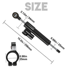BICMDO side profile showing 10-inch length for predictable damping