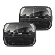 BICYACO front view headlights pair showing clear lens benefit improved road visibility
