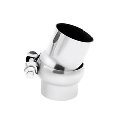 Bielpord front view of 2.5 inch 45° SS304 elbow showing profile and finish for clean fit