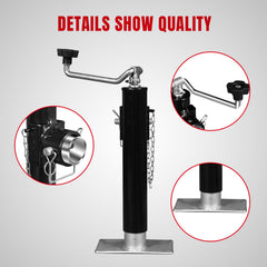 BIG RED zinc-plated finish detail resisting corrosion in outdoor use