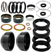 BIGLKNM front fork rebuild kit packaging showing OEM-fit replacement benefits
