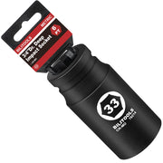 BILITOOLS front view of 33mm 3/4" drive socket showing depth and fit benefits
