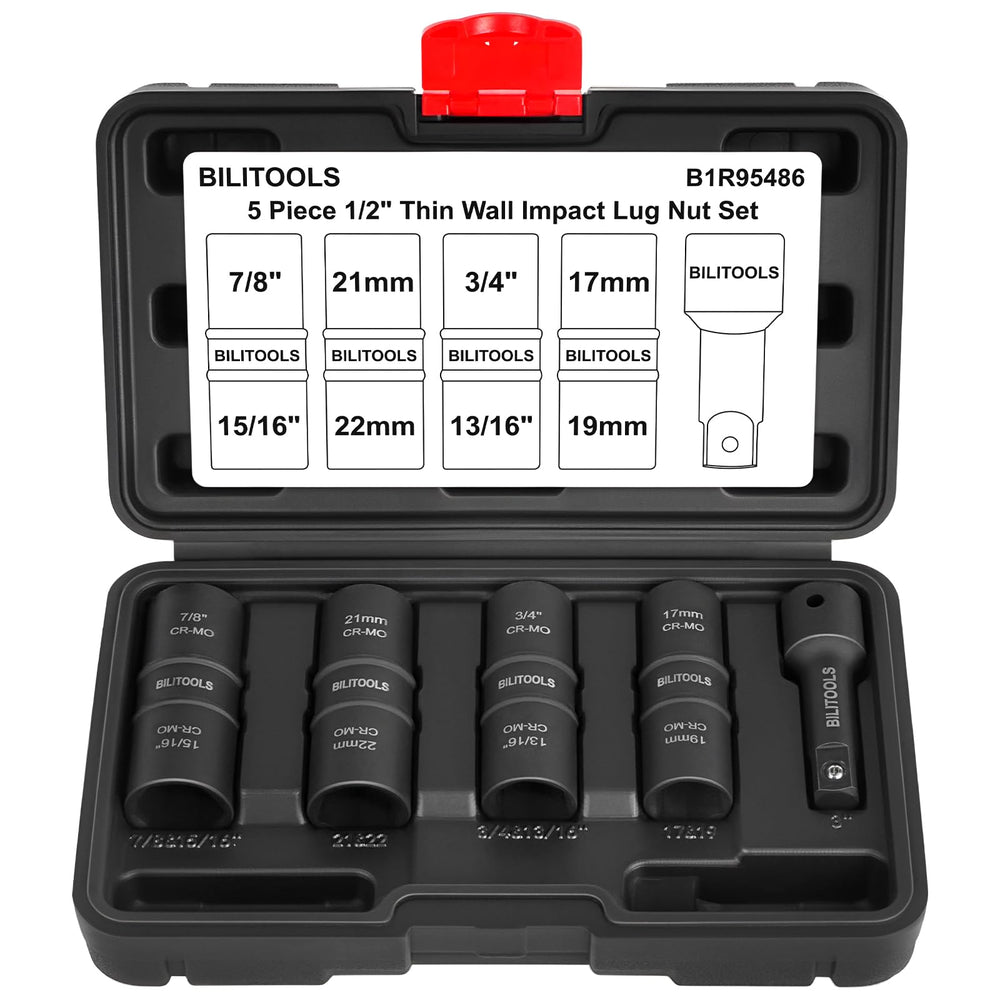 BILITOOLS front packaging showing set and sizes, organized and portable
