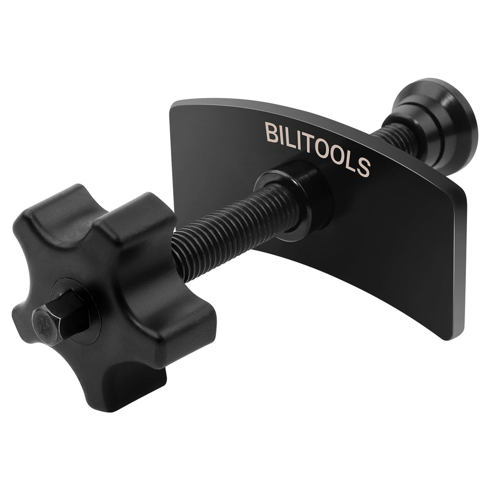 BILITOOLS front view of caliper compressor showing solid construction and reliability