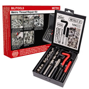 BILITOOLS open case showing complete M10x1.0 repair kit for quick access