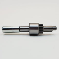 Billet Proof Designs jackshaft extension detail showing machined surface for precise alignment and durability