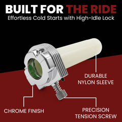 Billet Proof Designs knurled tension screw detail, enables precise adjustment