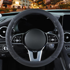 Binsheo close-up of 3D points microfiber leather highlighting tactile texture