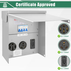Binwacool open panel interior view showing breakers for safe power control