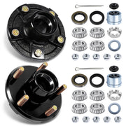 BIUIOY front hub face showing 5x4.5 bolt pattern and easy alignment benefit