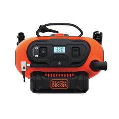 BLACK+DECKER digital gauge close-up displaying precise pressure readout for accuracy