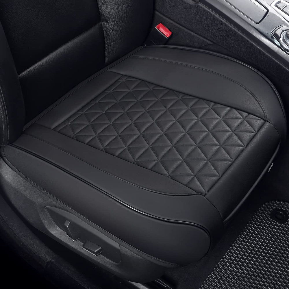 Black Panther full front seat cover view showing sleek protection and style