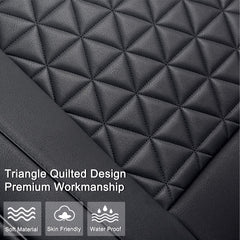 Black Panther wrapped edge detail protecting seat sides and preventing wear