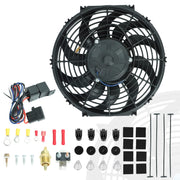 BLACKHORSE-RACING front view of 12-inch fan showing airflow benefit