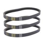 BLACKHORSE-RACING front view of three-belt pack showing label and fitment benefit