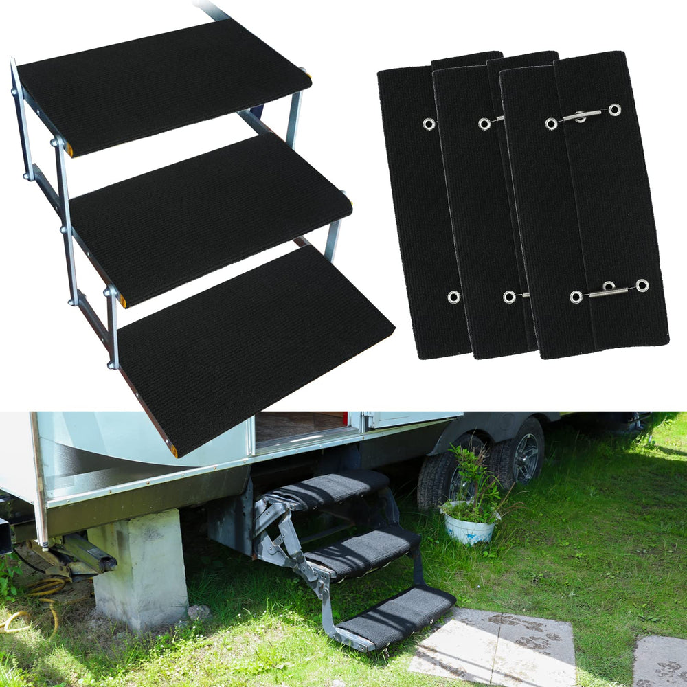 BLACKHORSE-RACING front view of three 18-inch step covers showing full coverage and neat finish