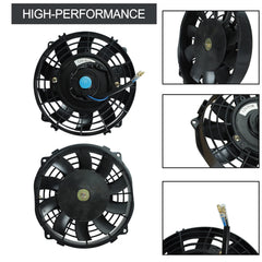 BLACKHORSE-RACING fan mounted on radiator demonstrating improved cooling support
