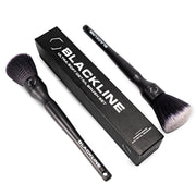 Blackline front view two-pack brushes showing handle design for comfortable grip