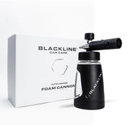 Blackline front view of foam cannon showing professional finish and ergonomic grip benefits