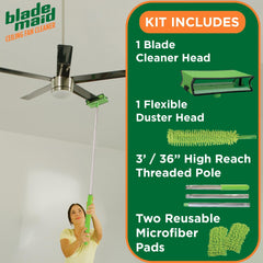 Blade Maid angled head close-up demonstrating safe reach for blades